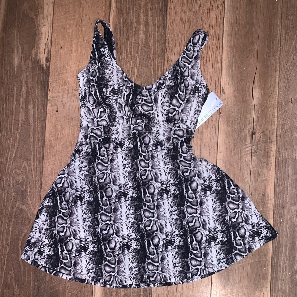 Snake print bathing suit